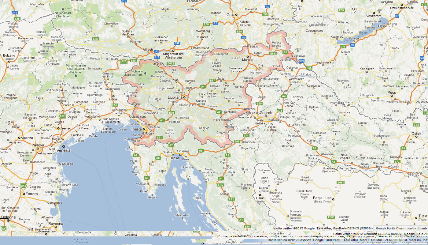 karte von slowenien